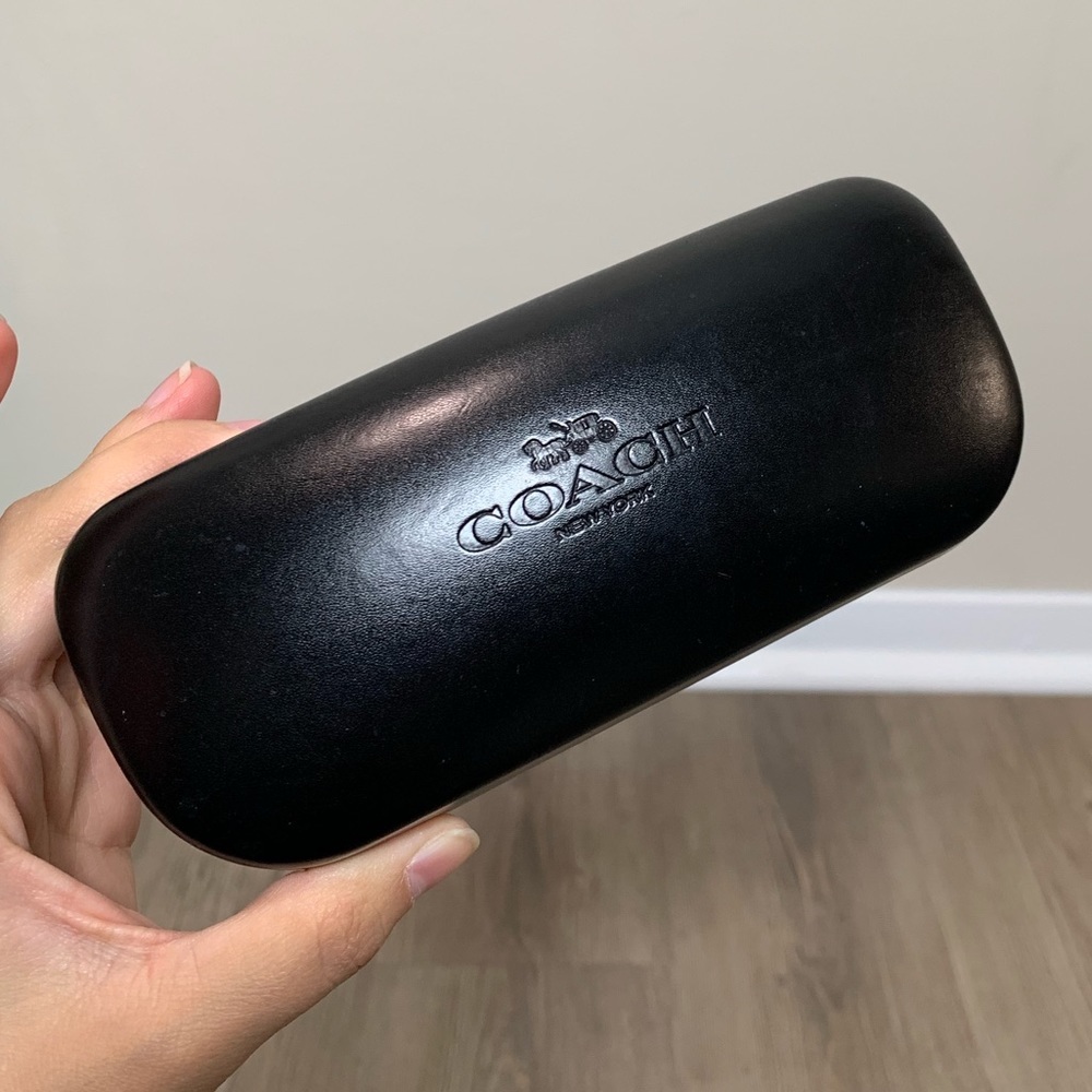 Coach Hard Shell Black Glasses Case - Picture 1 of 6